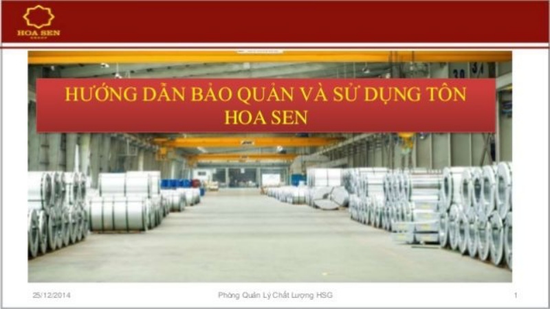 Hướng dẫn sử dụng và bảo quản tôn hoa sen đúng