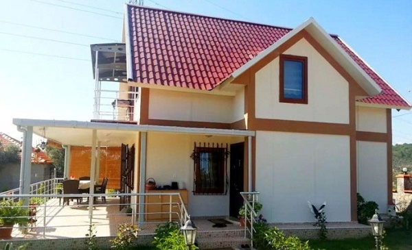 Mái tôn tầng thượng giả ngói sân thượng