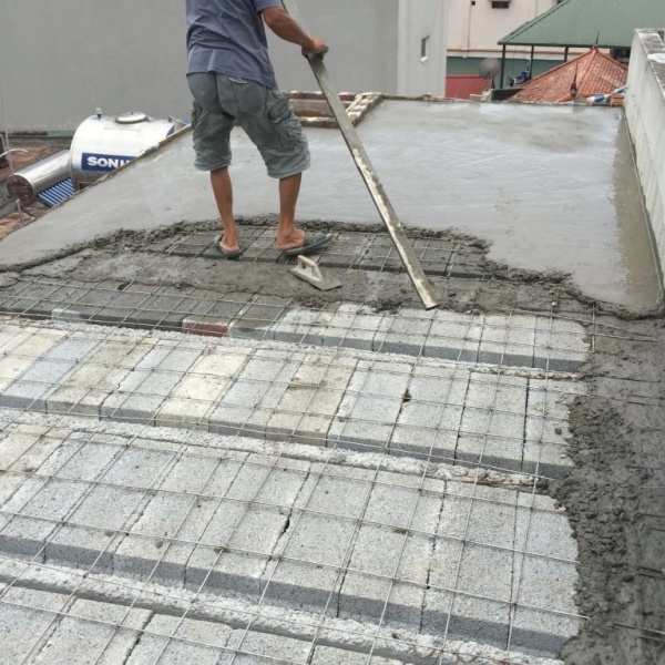 Thi công Sàn Bê Tông Nhẹ.