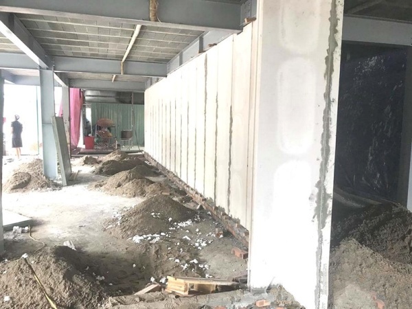 Tấm tường bê tông nhẹ làm tường chống nóng cách âm và cách nhiệt