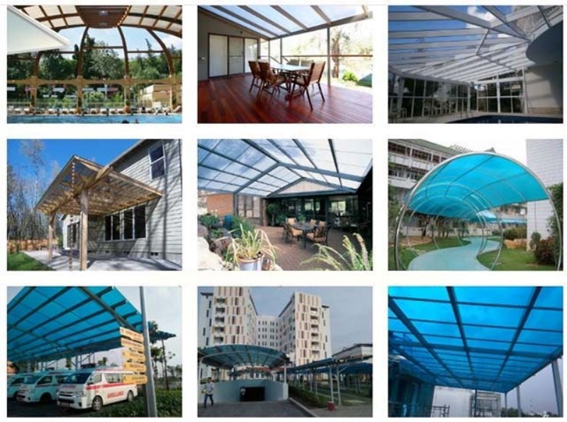 Ứng dụng trong sản xuất vật liệu chiếu sáng (tấm lợp lấy sáng thông minh).