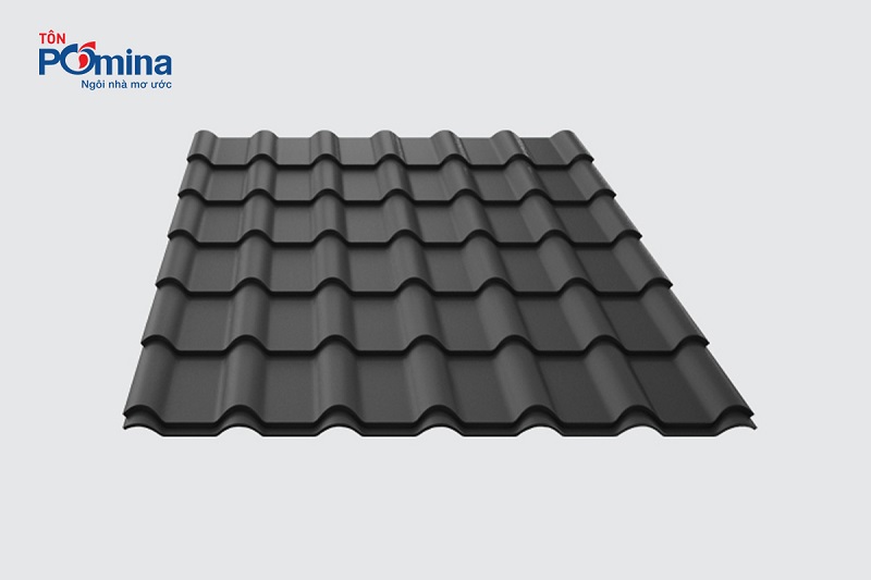 Tôn giả ngói màu Xám Tinh Vân của Pomina có trọng lượng nhẹ, dễ thi công